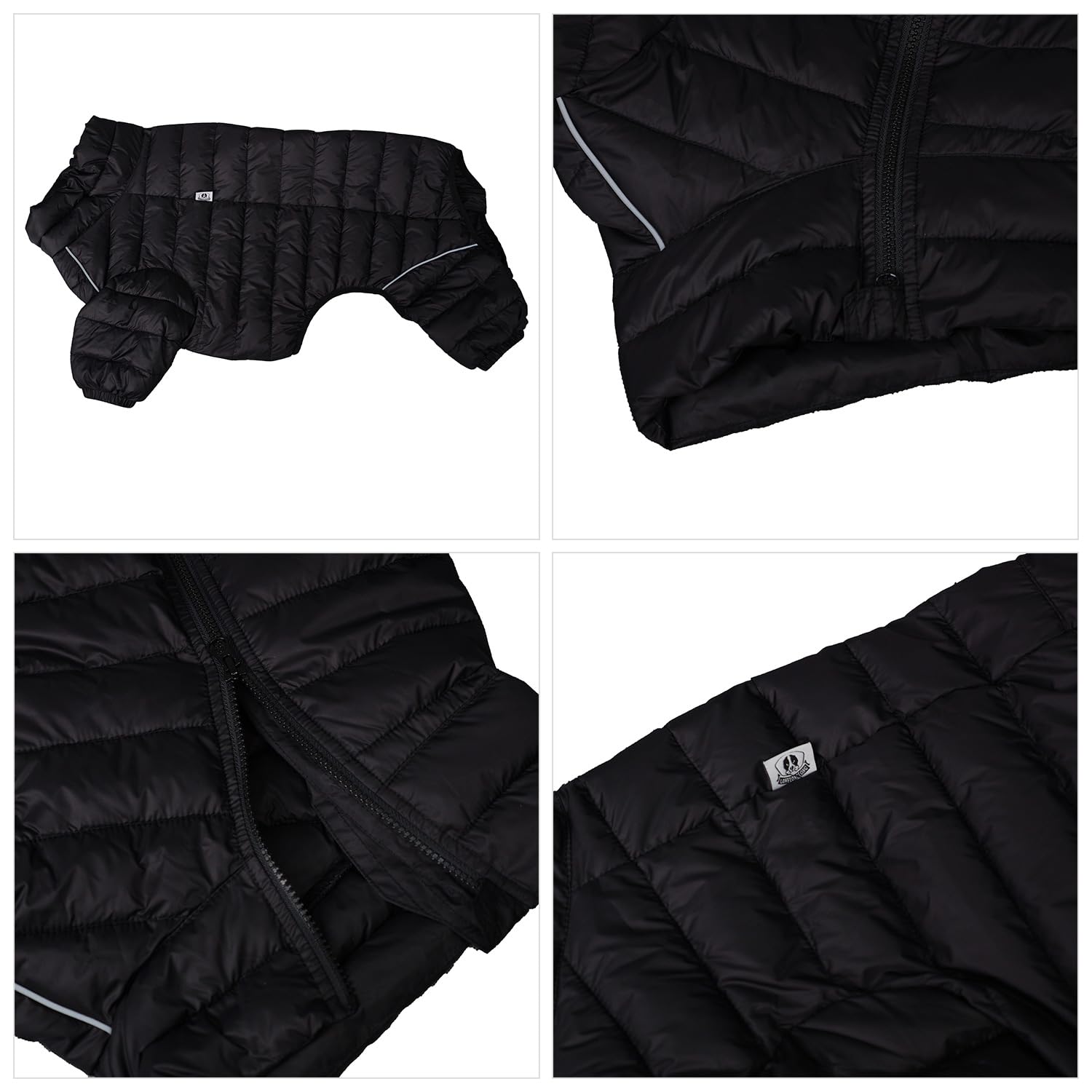 Warm Dog Coat, 4 Legs Covered Waterproof Windproof Reflective Vest - Image 4