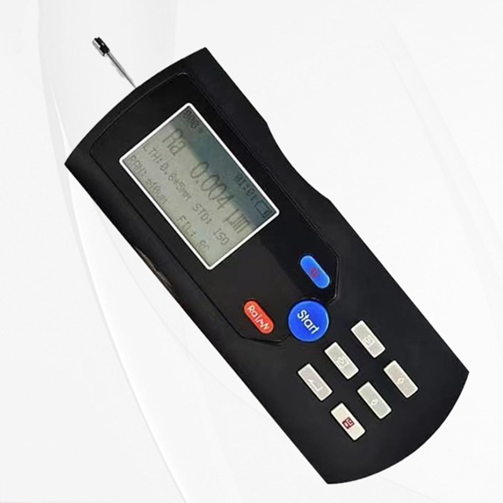 Probador de rugosidad de Superficie, perfilómetro de Superficie metálica, con sonda de Diamante, medición multiparamétrica, Pantalla LCD Ra Rz Rq RT, Recargable, para Piezas mecanizadas