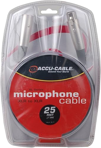 adj Productos XL-25 Cable de micrófono, 25'