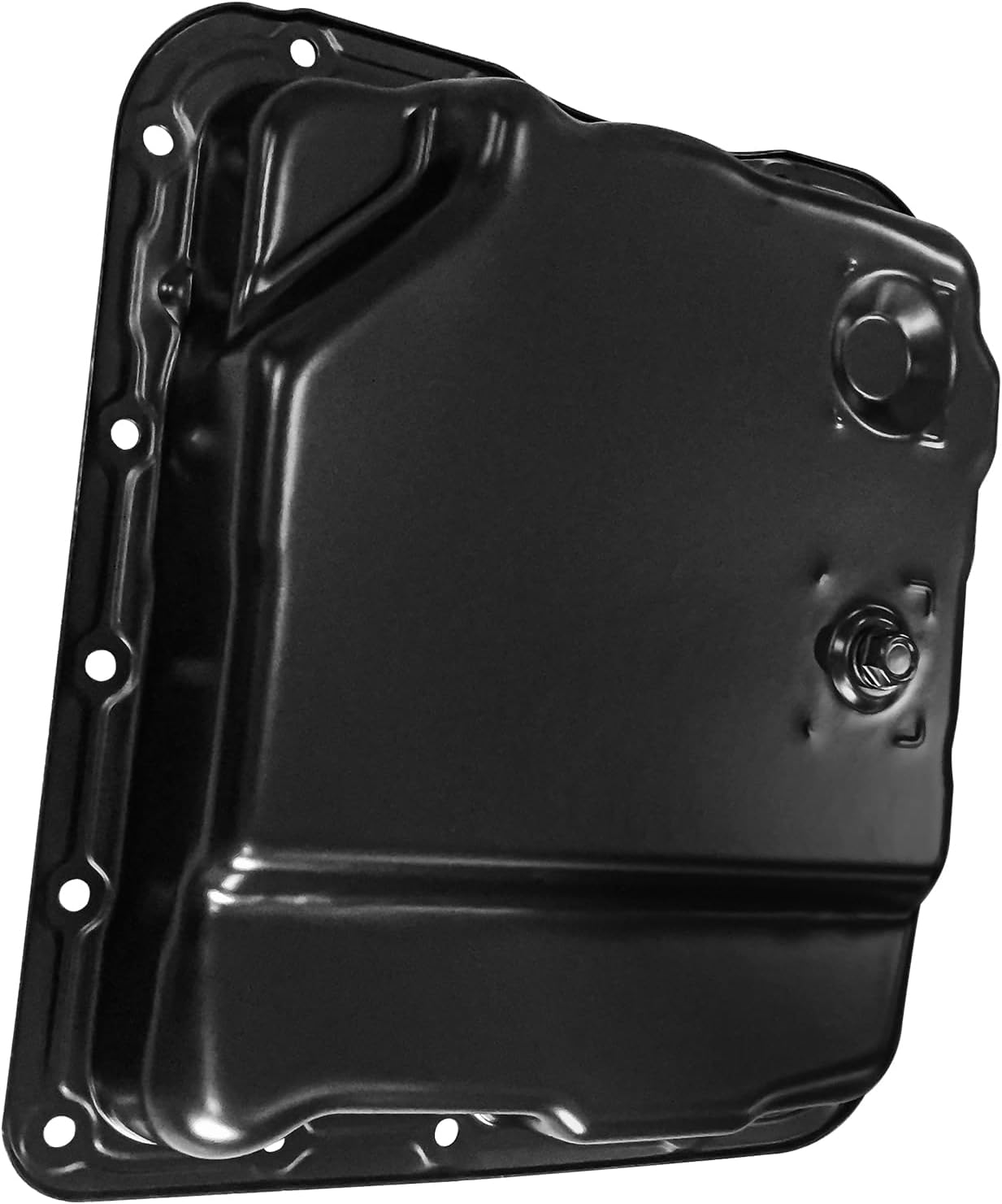Transmission Oil Pan with Drain Plug & Gasket compatible with Chevy Silverado 1500, Tahoe, Suburban 2500, Express 3500 & GMC Sierra 1500, Yukon & Cadillac Escalade & Buick Rainier & Hummer & Isuzu