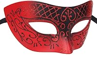 Vista 149 de IETANG - Antifaces venecianos para parejas, baile de máscaras, accesorios de disfraz o fiesta, 1 par Negro