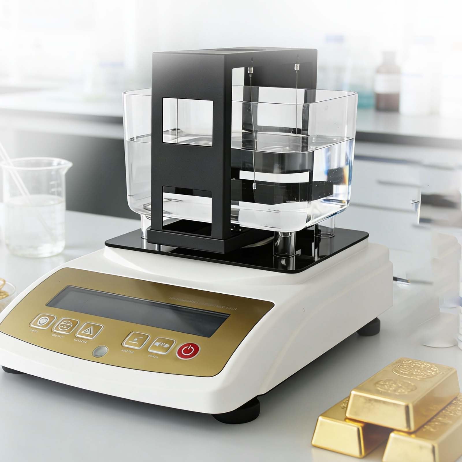 Máquina probadora digital de oro y plata con medidor de densidad, pruebas no destructivas, resultados de prueba imprimibles, ideal para pruebas de oro, plata y jade