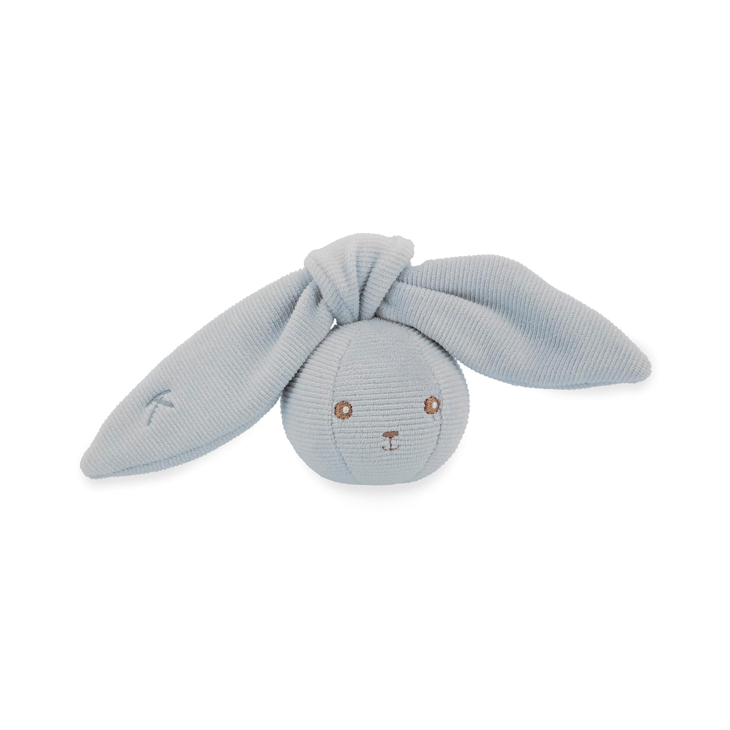 KALOO - Lapinoo - Rabbit Rattle Ball - 6 cm - Blue - Rattle Ball for Babies in Velvet - Ultra Soft Material - From Birth - K218024