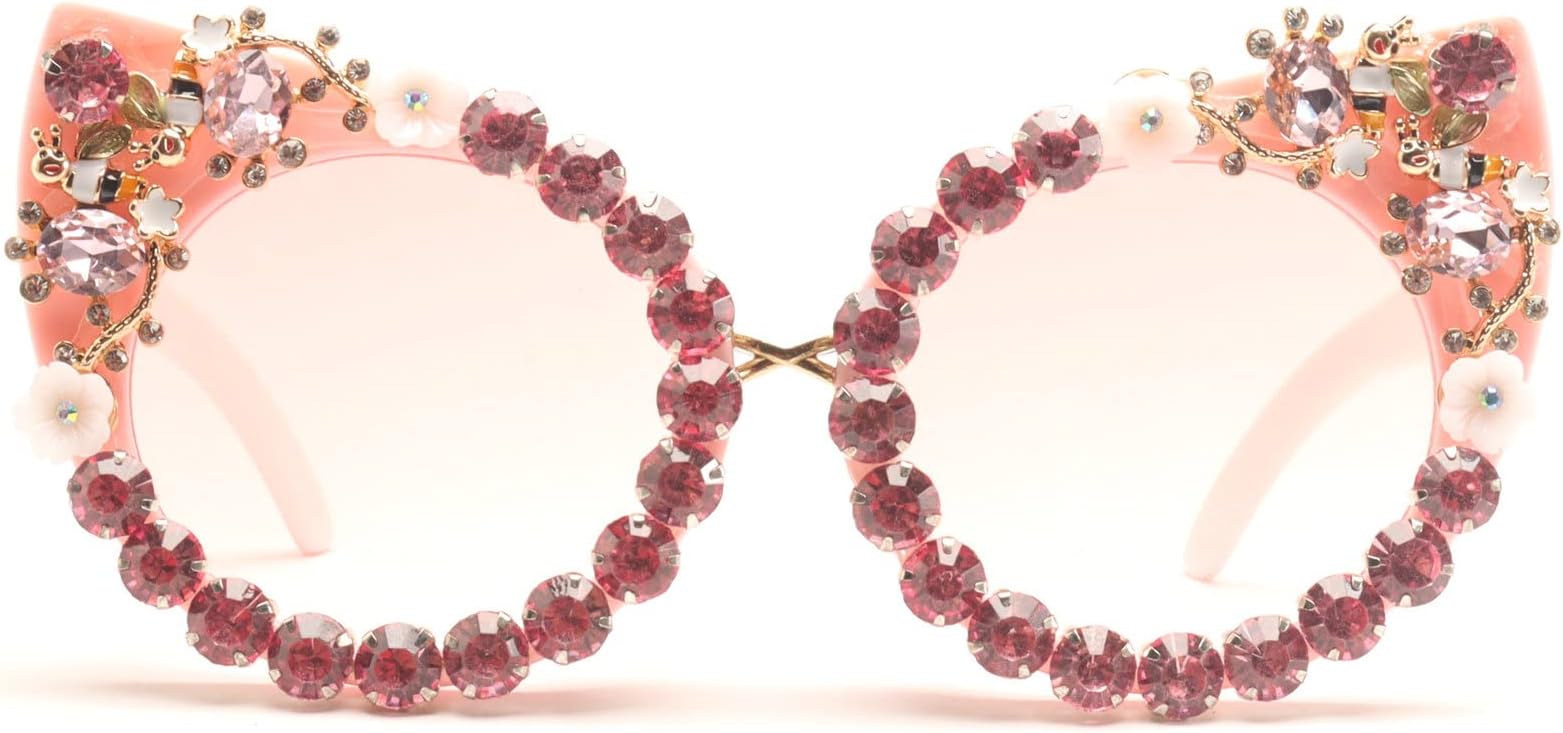 Oversized Diamond Sunglasses Women Rhinestone Cat Eye Sunglasses Vintage Female Sparkling Party sunglasses Eyewear