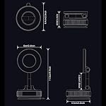 Feitenn for 360° Vacuum Magnetic Car Phone Holder, Foldable and Adjustable + Super Stable Suction Cup, Compatible with iPhone and Android, Suitable for Car/Glass/Any Smooth Surface (Black)