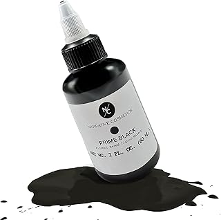 Narrative Cosmetics FX Alcohol Airbrush Paint — 2 fl oz | Waterproof, Quick-Dry, Skin-Safe Body & SFX Makeup | Brush or Sponge | Stage, Film, Halloween, Cosplay, Bodypainting — Prime Black