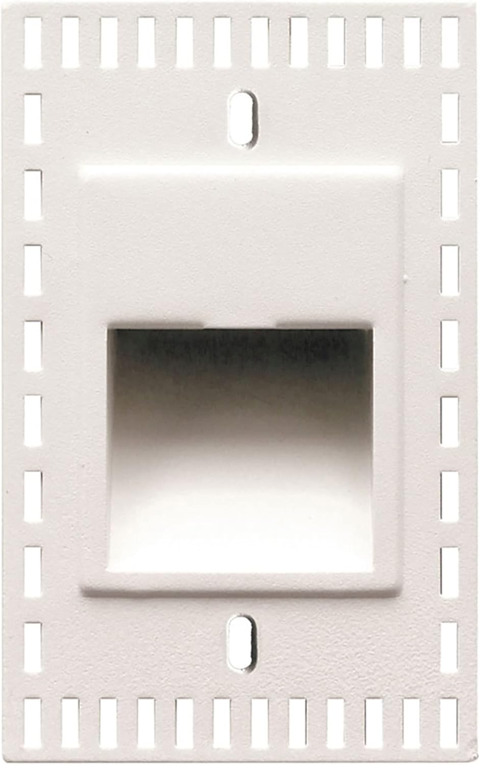 WAC Landscape Lighting, LEDme 120V LED Vertical Invisible Trim Step and Wall Light 3000K Warm White Built-in LED in White