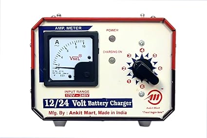 24/12Volts Battery Charger 10Ampere Lead Acid Automoblie/Inverter Battery (Red) This Charger Also Have a 12 Volt Socket and 24 Volt Socket 2 in one Actual 12/24 Volt and 10 amp with Power controlar.