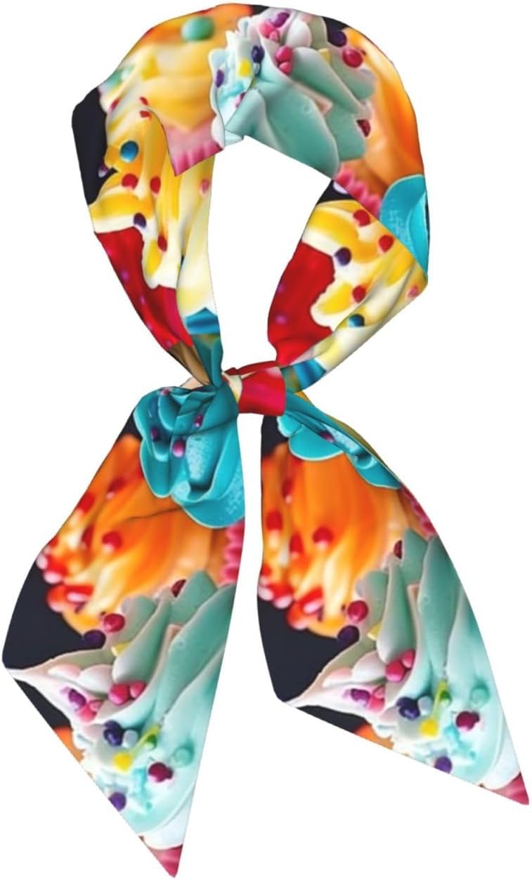 Satin Neck Scarf For Women Hair Scarves Bag Scarfs Fashion Accessories