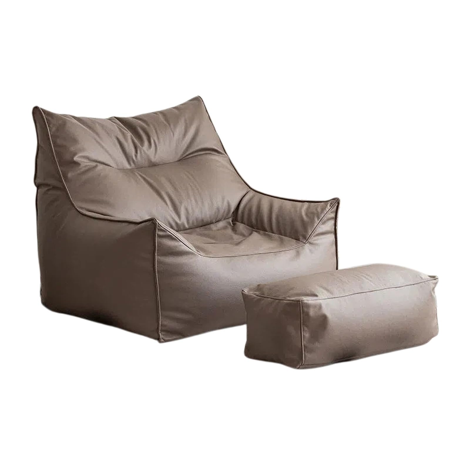 WQQYU6HKF sofa chair Lazy Bean Bag Sofa Single Reading Recliner for Small Apartment Casual Backrest Chair living room chair(Bruin)