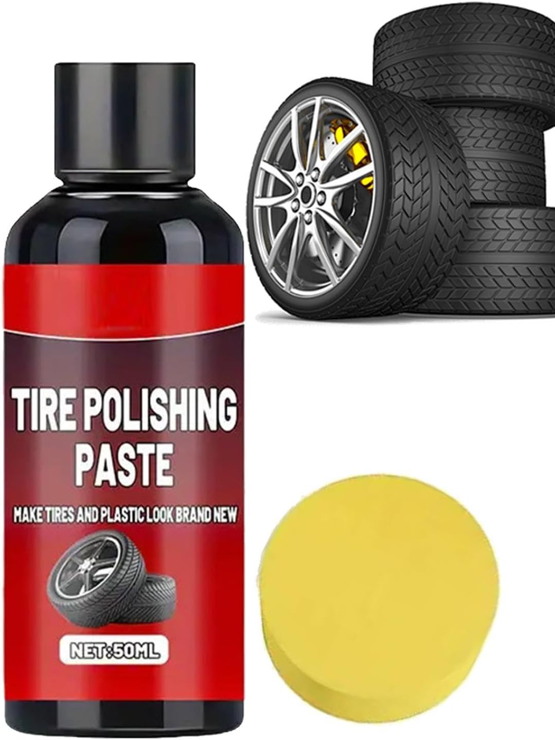 Car Tire Shine 50ml Tyre Dressing with Sponge