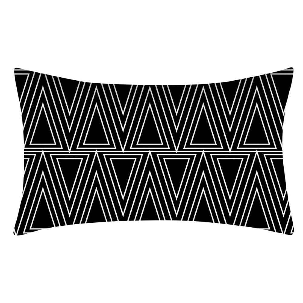Set di 1 Cuscini Divano 50x70cm Geometria colorata nordica astratta Federe Cuscini Velluto Rettangolo con Cerniera Invisibile Copricuscini Divano Quadrato Fodera per Cuscino Casa Soggiorno Camera