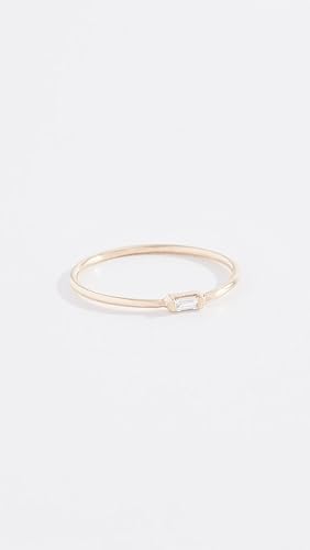 Miniatura 2 de Anillo apilable de diamantes baguette de 14 quilates para mujer, Metal, Diamante