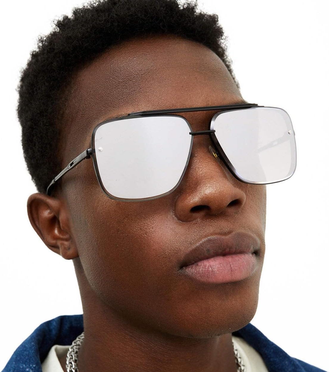 TOPFOXX - Bella Coffee - Aviator Sunglasses for Women Oversized - Total UV 400 Protection coating - Image 5