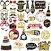 Unomor 2018 Photo Booth Props, Glitter Photo Booth Props for Birthday Graduation Party Supplies Decorations - 39 PCS