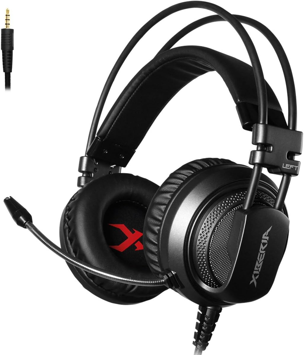 Gaming Headset for PC Games Laptop Gamer Headphones Strong Bass Overear
