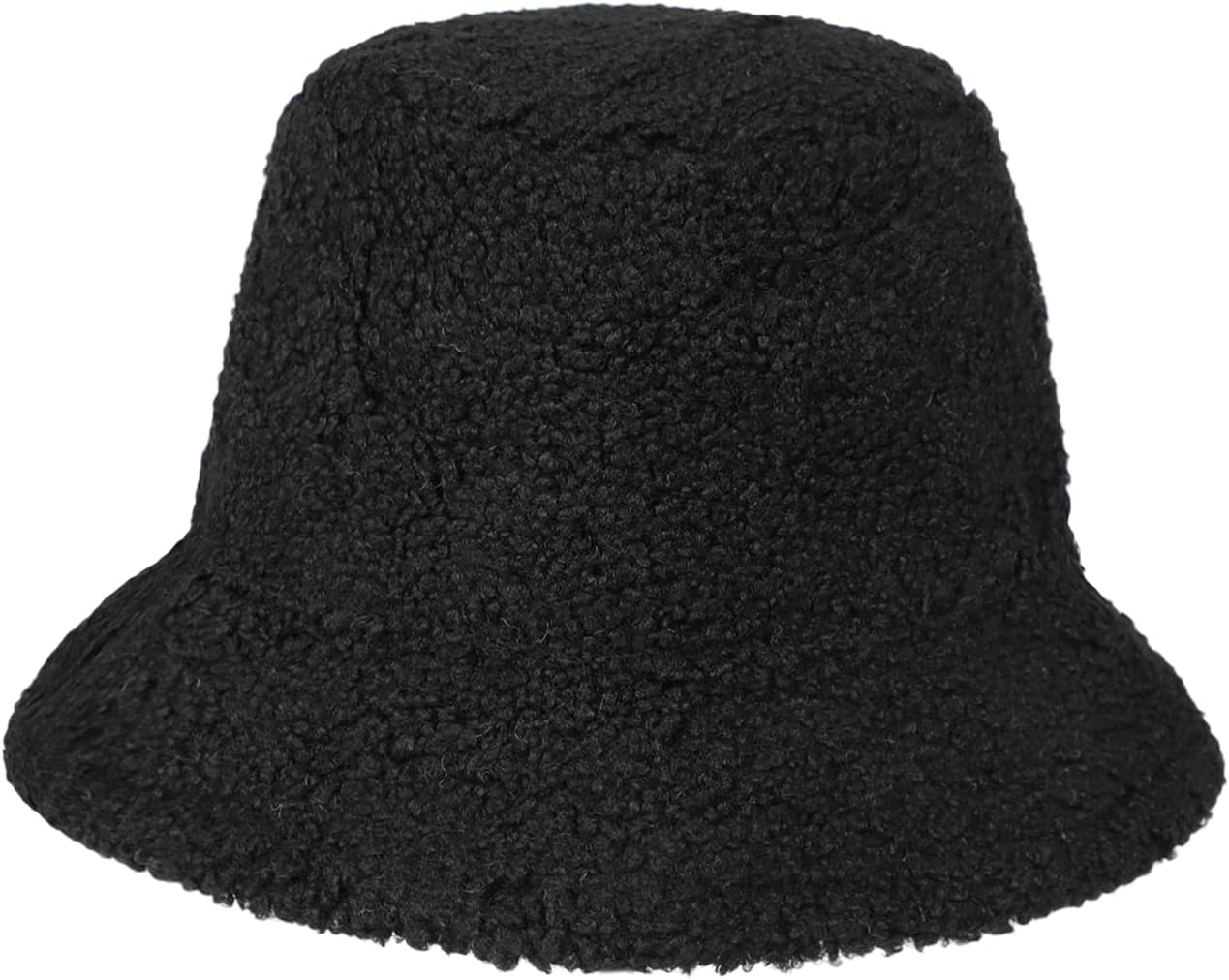 Women Winter Suede Bucket Hat Double-Side-Wear Reversible Fisherman Hat Faux Fur Teddy Style Warm Hat Lambskin Outdoor Cap - Image 5