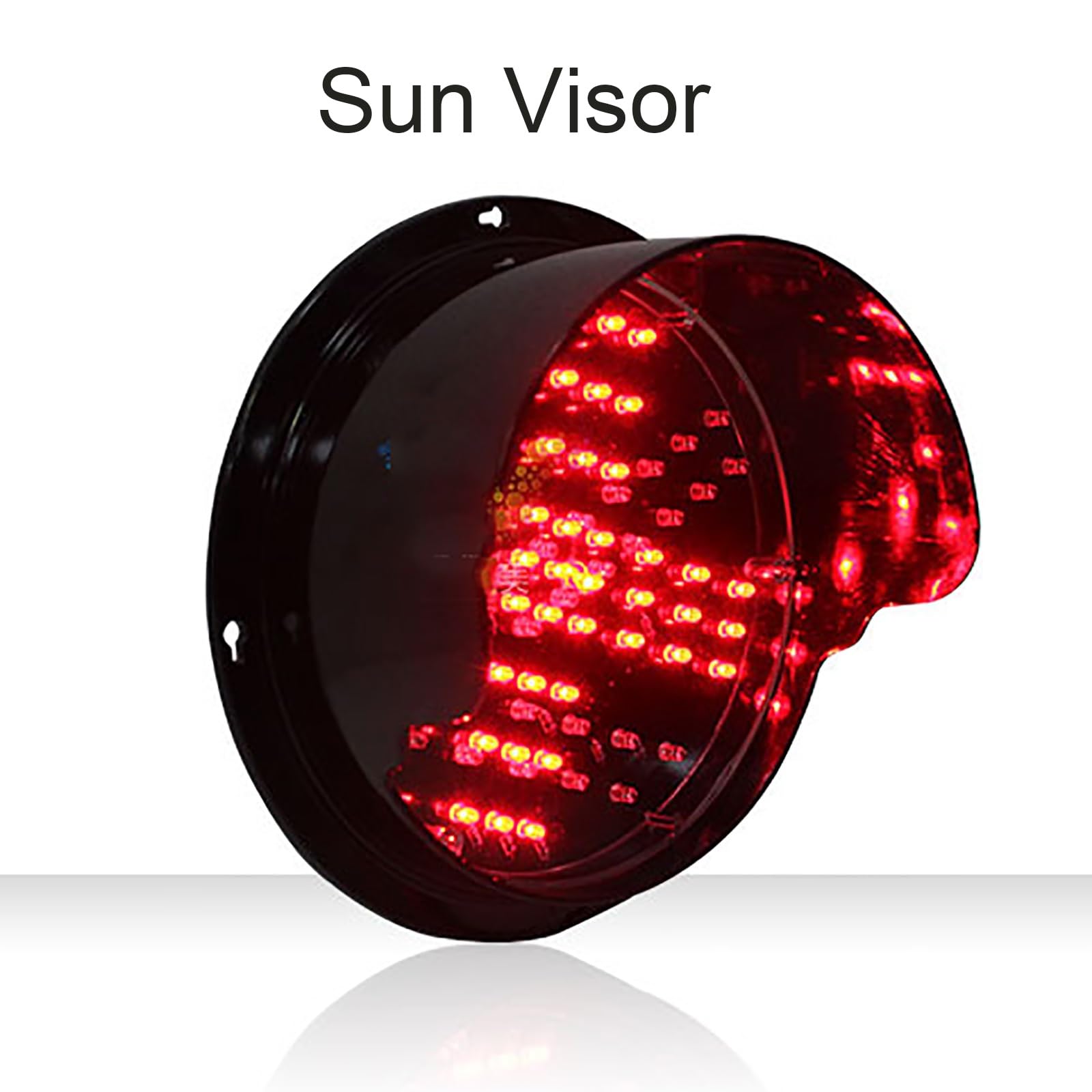 Feu de circulation 8 pouces rouge/vert Stop and Go, voyant d'avertissement, boîtier PC clignotant unique, lampe d'urgence de sécurité routière (couleur : pôle négatif commun, taille : 200 mm-24 V)