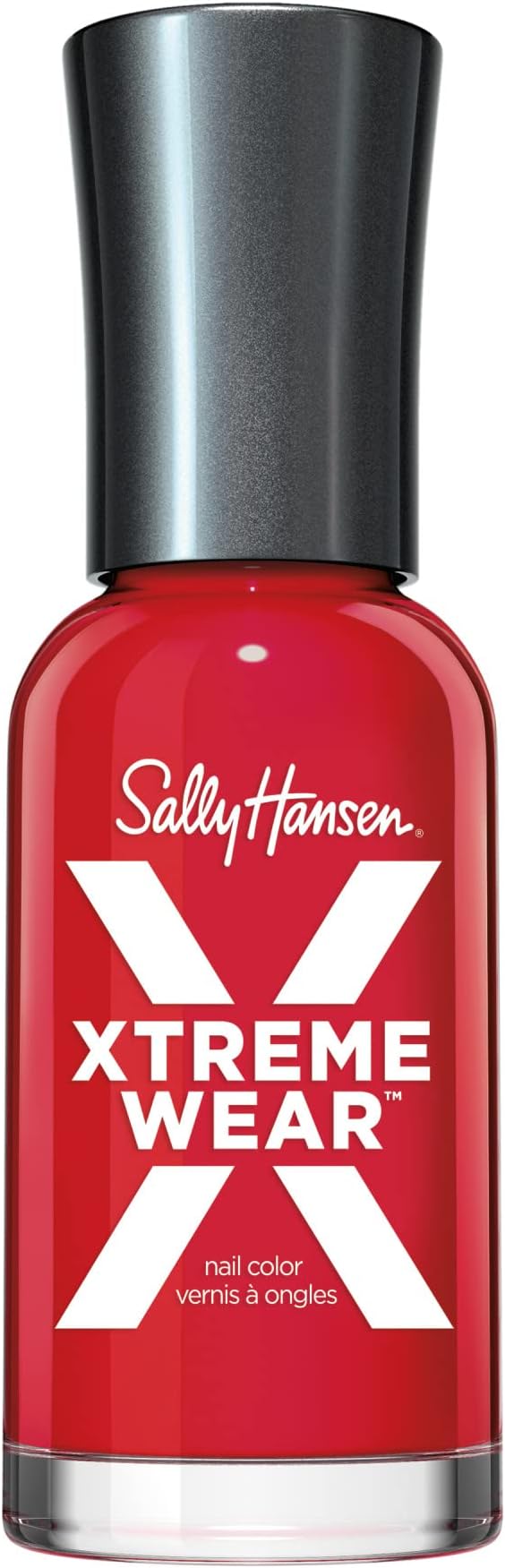 Sally Hansen Xtreme Wear, Pucker Up, Long Lasting, Chip Resistant, Opaque, Shiny Red Nail Polish