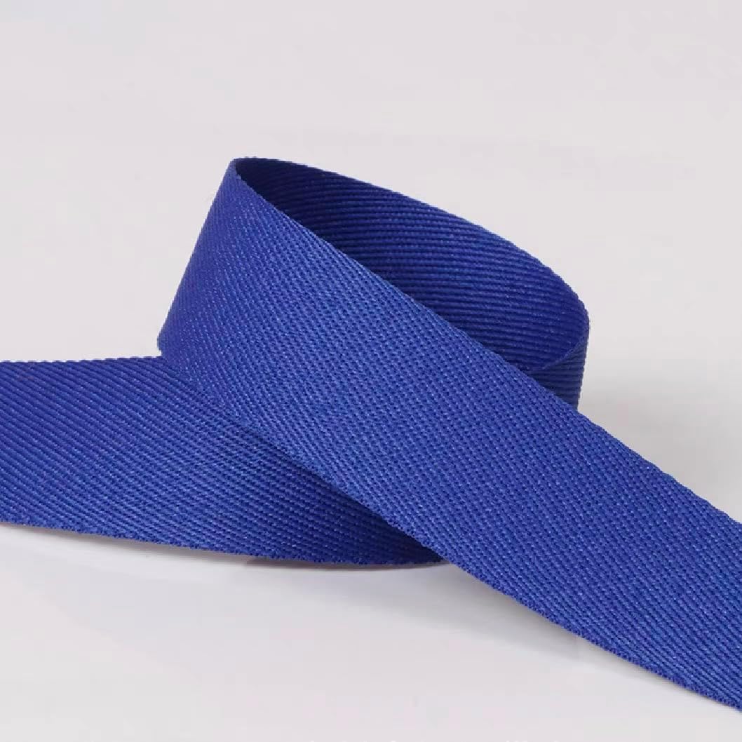 49.2 Yards High Density Bias Tape，Sewing Twill Ribbon，Soft Cotton Webbing Strap，Polyester Cord，Handles Bags, Book Binding, Pet Collars, Rug Reinforc(Size:0.8Inch（2cm）x 49.2 Yards（45m）,Color:Brown)