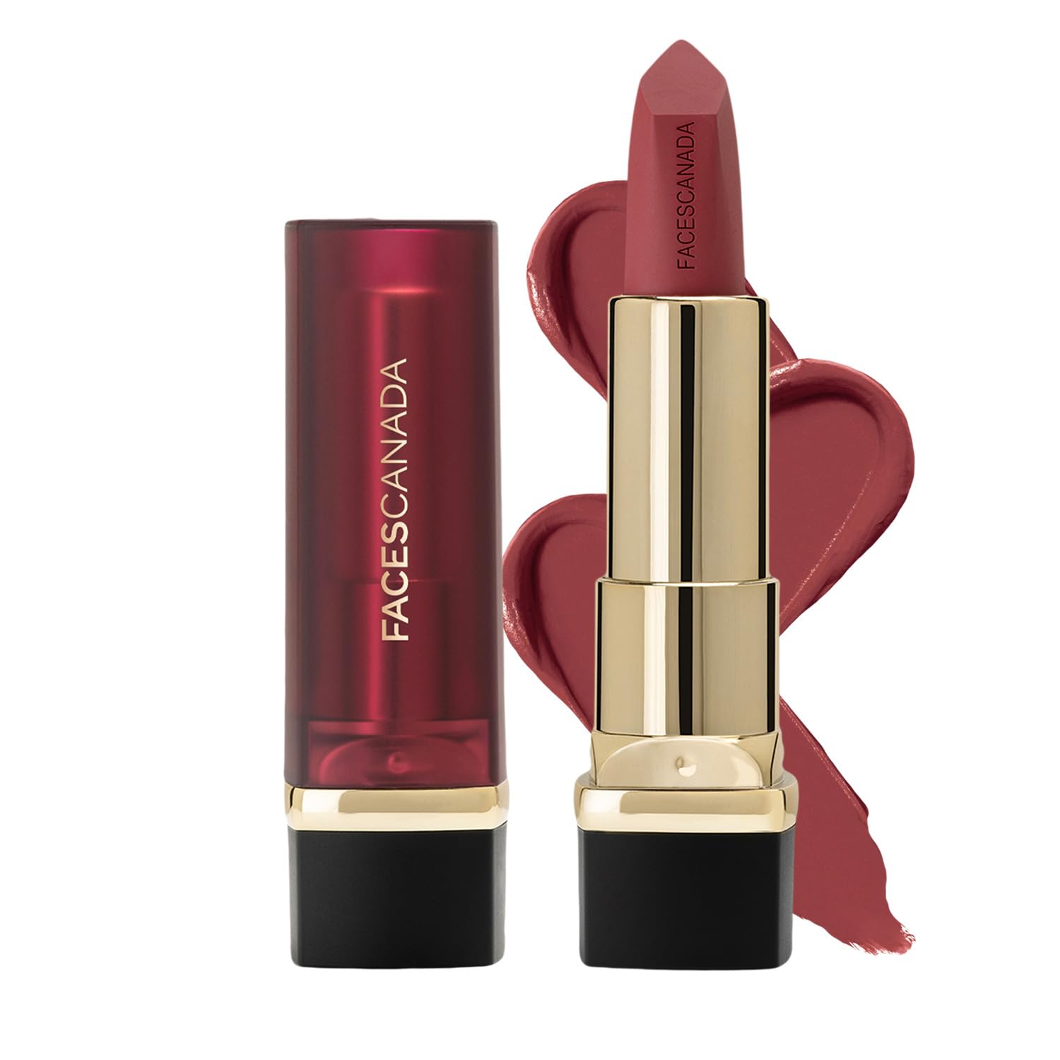 FACES CANADA Comfy Matte Creme Lipstick - Keepin’ It Real, 4.2g | Long Stay | Creamy Matte Finish | Intense Color | Super Hydrating & Nourishing | Single Stroke Smooth Application