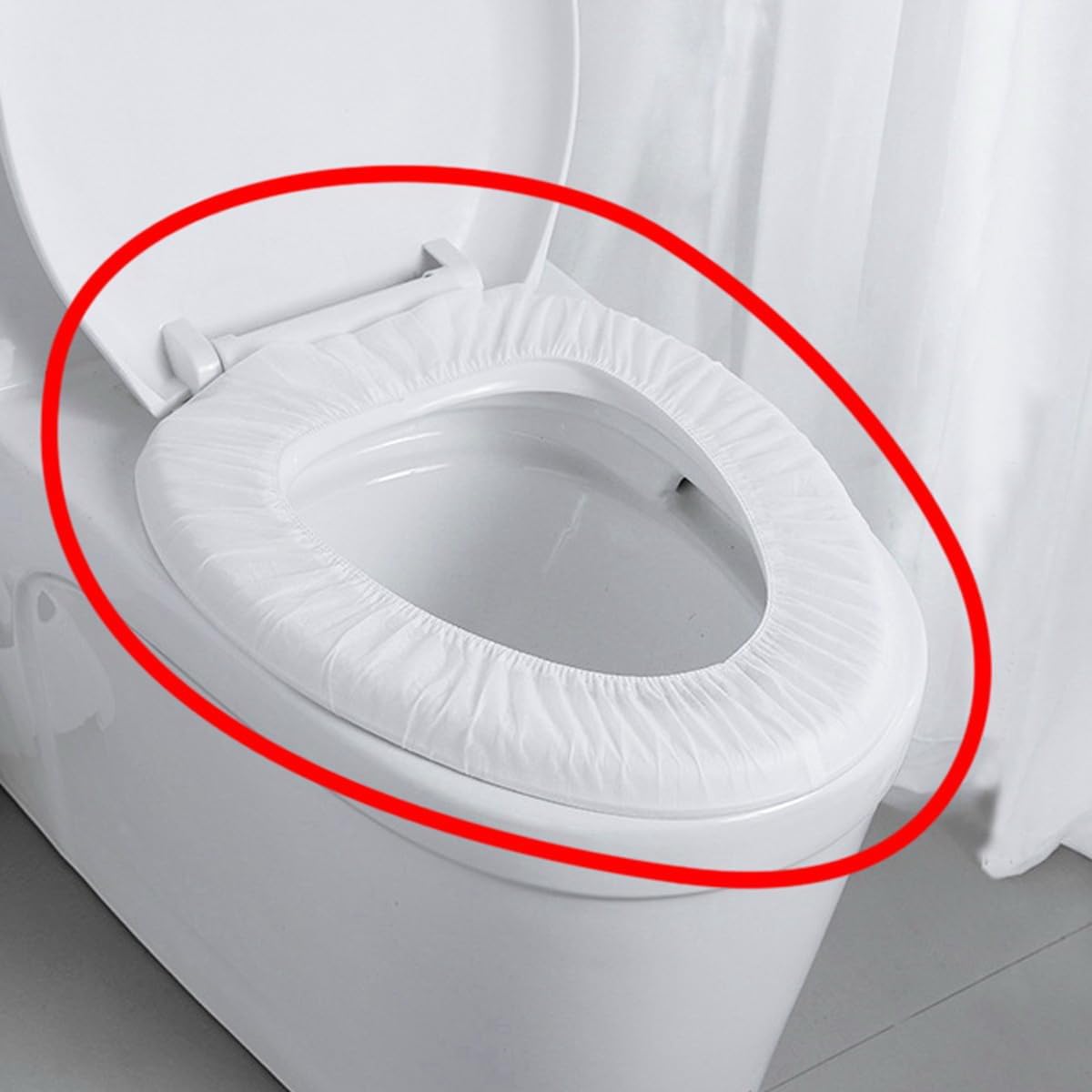 Quality Disposable Toilet Seat Covers,(30PCS,50PCS,100PCS You can choose 1 quantity)Each Wrapped Individually Elastic Non-Woven Fabric, Waterproof Toilet Covers, Universal Fit for 90% Toilets (100PCS)