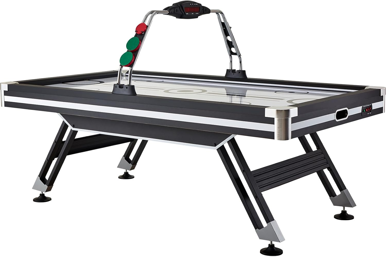 Happybuy Air-Powered Hockey Table, 89" Indoor Game for Kids and Adults with LED Score System, 2 Pucks & Pushers Included