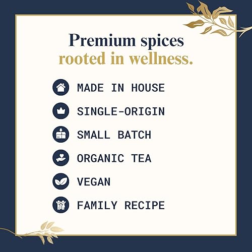 Miniatura 6 de The Chai Box Loose Leaf Masala Chai - Sin gluten ni cafeína  Té Rooibos orgánico hecho con jengibre, clavo, canela, cardamomo, hinojo (paquete de 1)