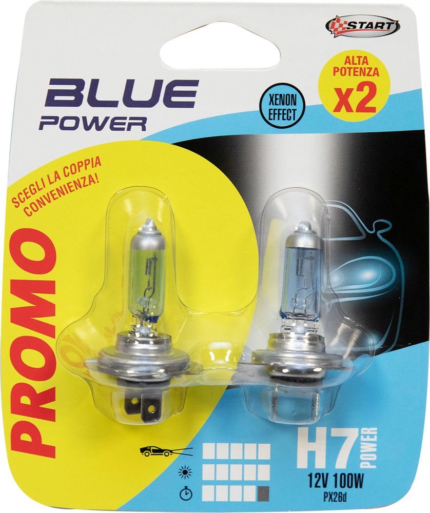 Start Coppia di lampadine auto alogene H7 12V 100W PX26d