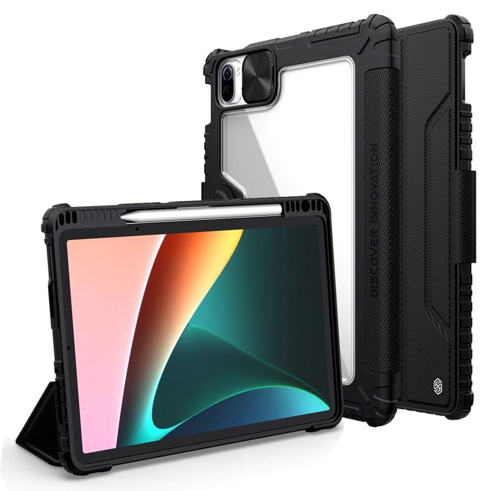 Nillkin Bumper Leather Pro Flip Cover Compatible for Xiaomi Pad 5 (Black) (B09MSKVKCR) Amazon Price History, Amazon Price Tracker