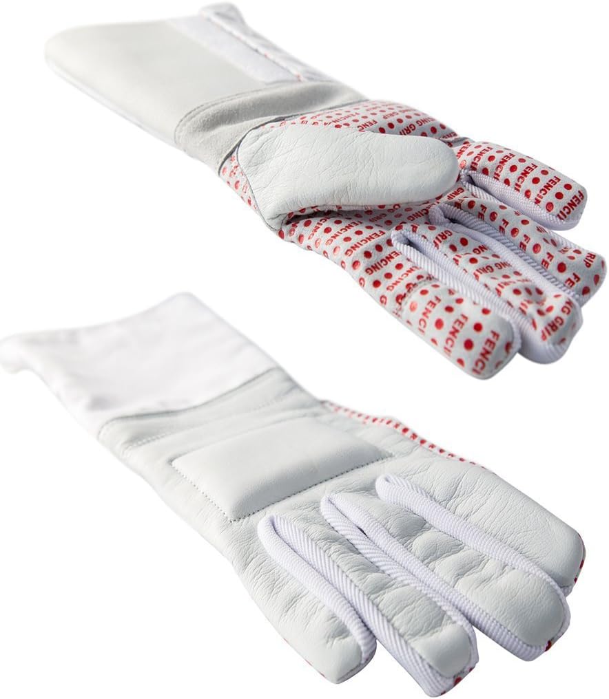 Pro-Style Dual Layer Padded Fencing Glove - Washable Fencing Glove w/Anti-Slip Coating, Internal Seams - Approved for FIE Competitions : Sports & Outdoors