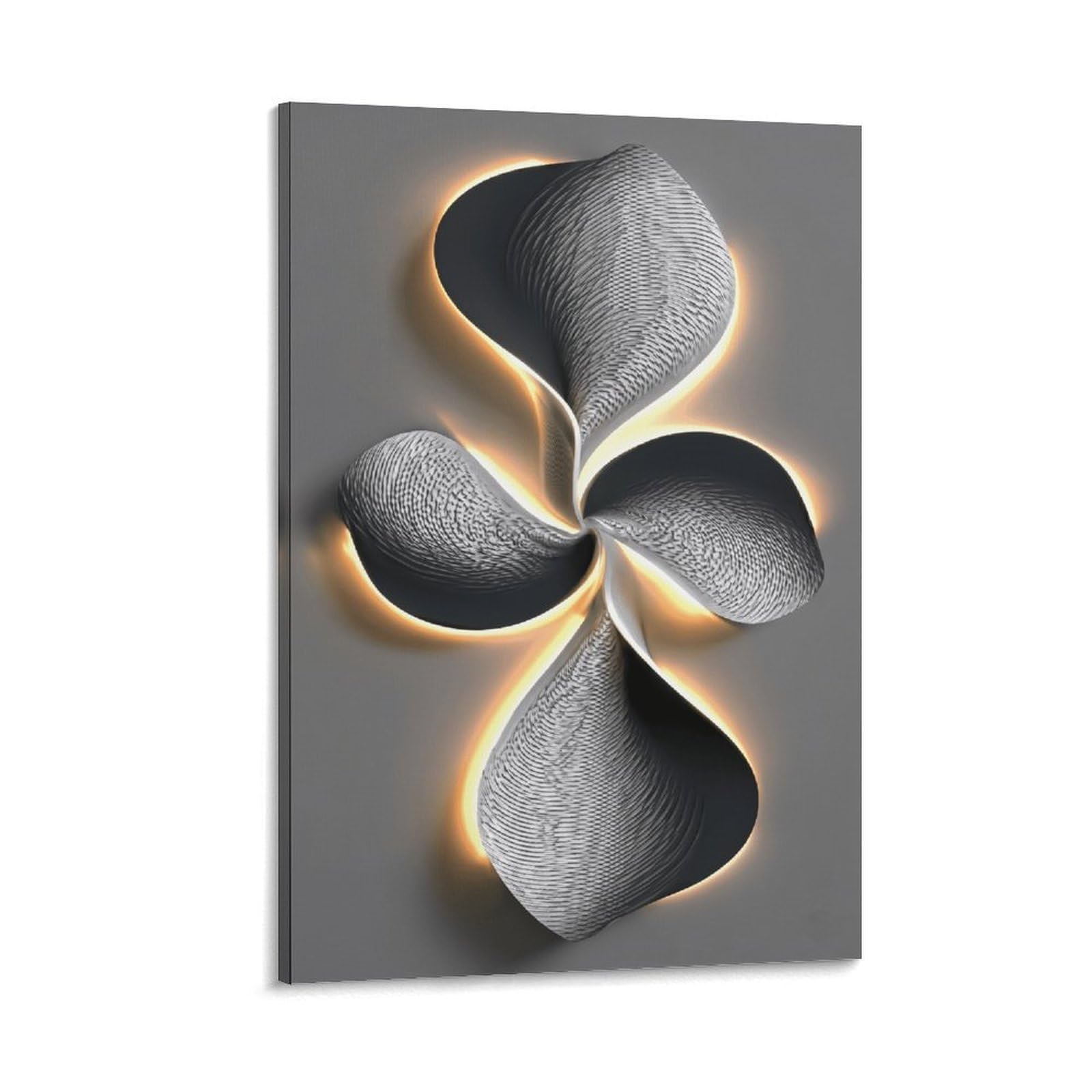 XPASHIQWC Black Petal Wall Decor Poster Giclee Canvas Prints Modern Wall Art Picture Wall Hanging for Home Decorations 12x18inch(30x45cm)