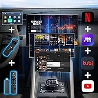 Vista 3 de Carlinkit FireDrive Link Pro - Stream Fire TV Stick in Your Car via Wired CarPlay Conversion, Perfect for Long Drives and Road Trips, Compatible
