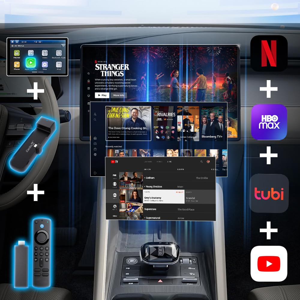 Carlinkit FireDrive Link - Transmita o Fire TV Stick no seu carro