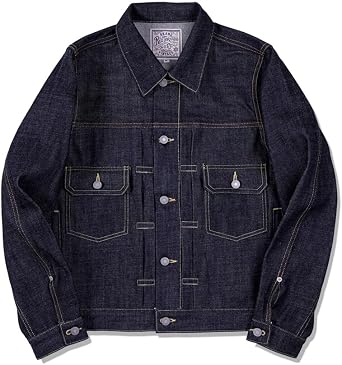 Red Tornado Mens Unlined Selvage Jean Jacket Slim Fit