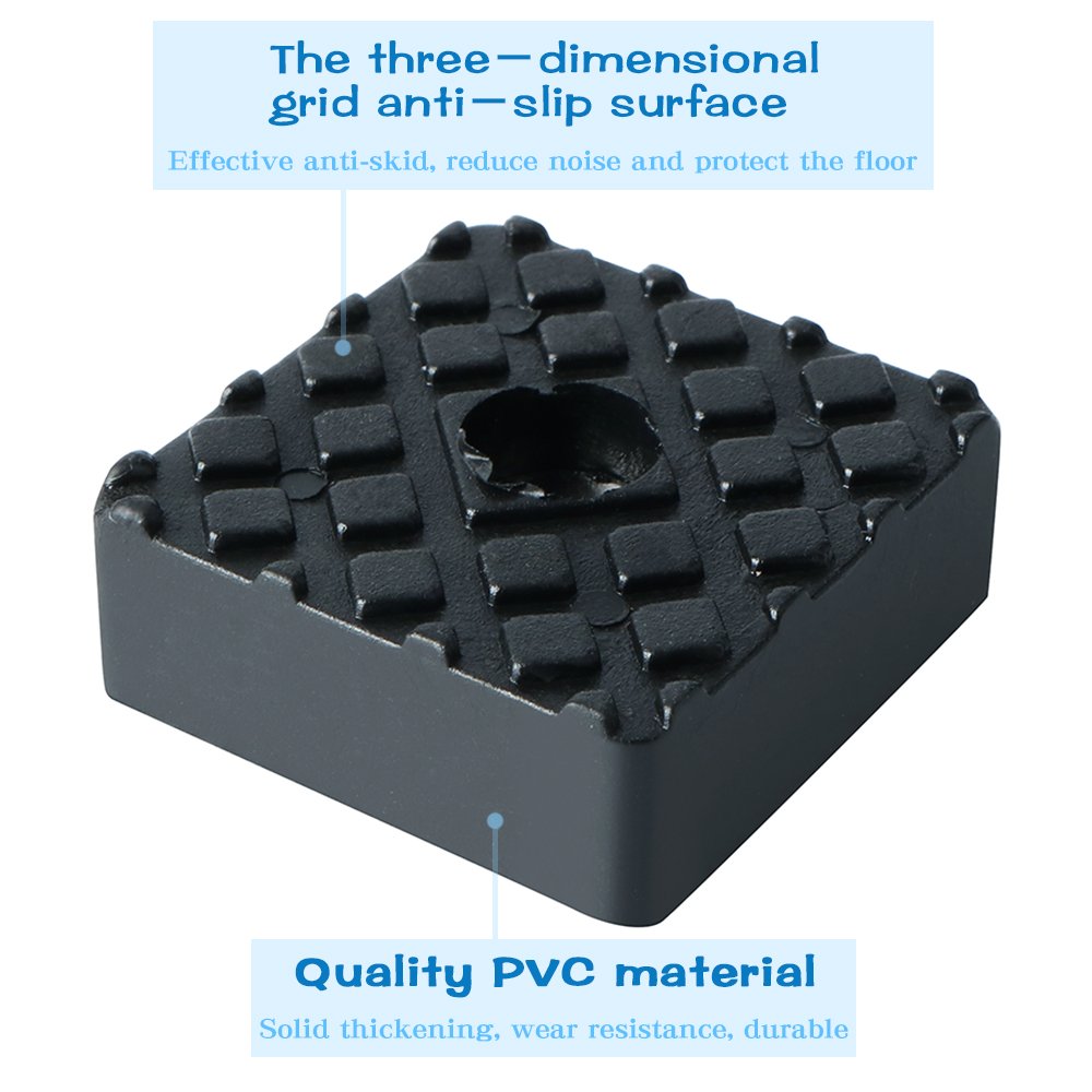 48 X SEDIA Puntali Gomma Bianca Proteggipavimento Bastone Ends 25mm - Foto 7