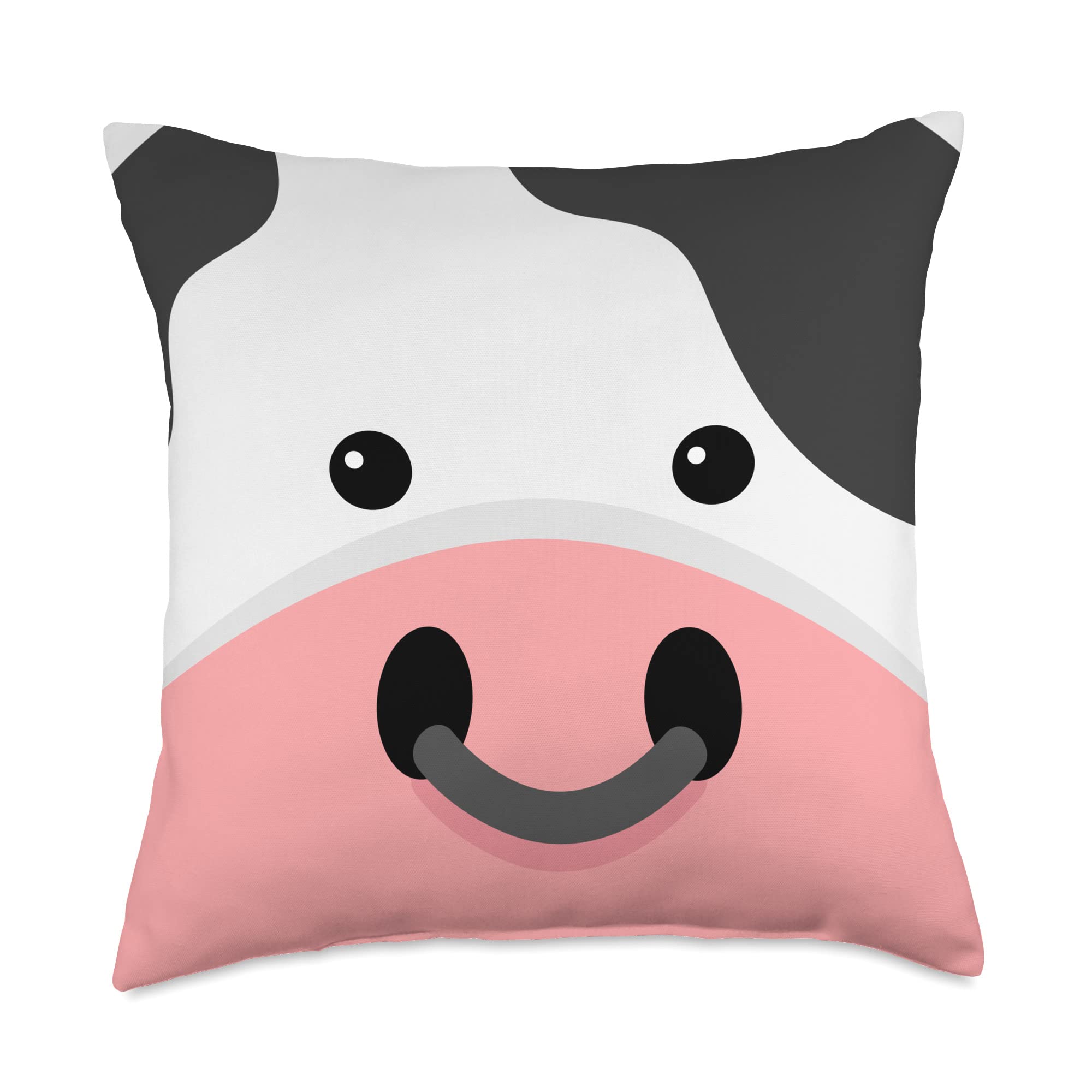 Amazon Com Sailor Nostalgia Gifts Cow Face Kids Cute Kawaii Funny Throw Pillow 18x18 Multicolor Home Kitchen