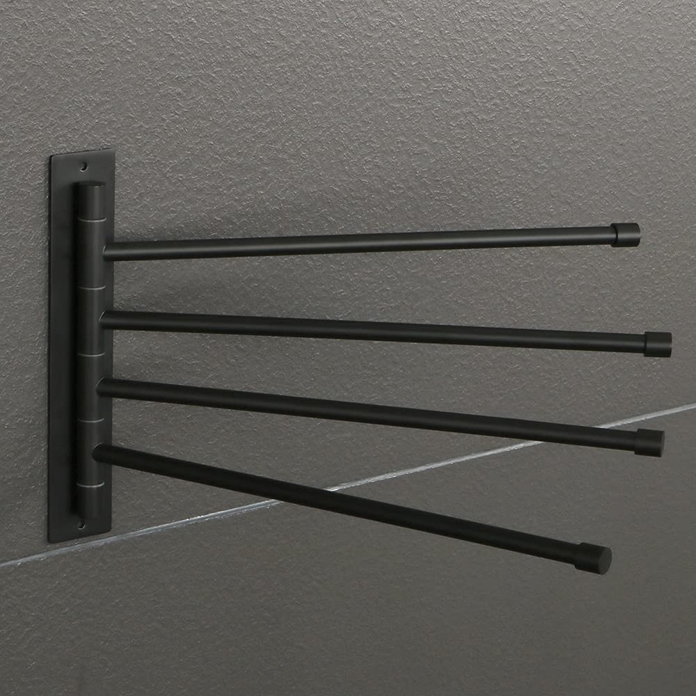 Porta asciugamani, Porta asciugamani per bagno, Porta asciugamani da bagno da 1 pezzo, Porta asciugamani girevole, Appendi asciugamani a parete, Cremagliera girevole in acciaio inossidabile