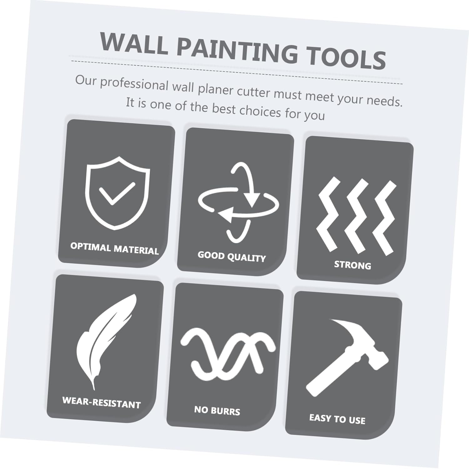 2pcs Professional Wall Planer Cutters for Wall Corner Repair