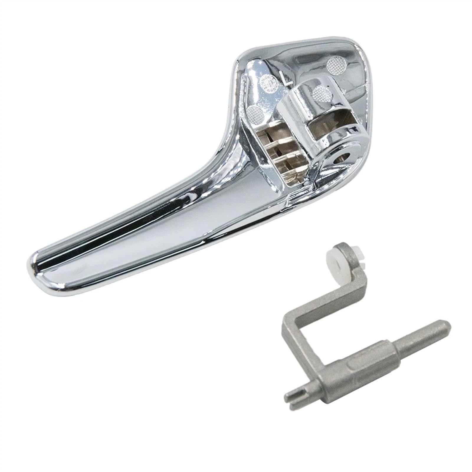 Poignée De Porte Intérieure Pour Opel Corsa D 2006-2014 - Plaquée Aluminium - Référence 13297813 - Porte Avant Ou Arrière Gauche