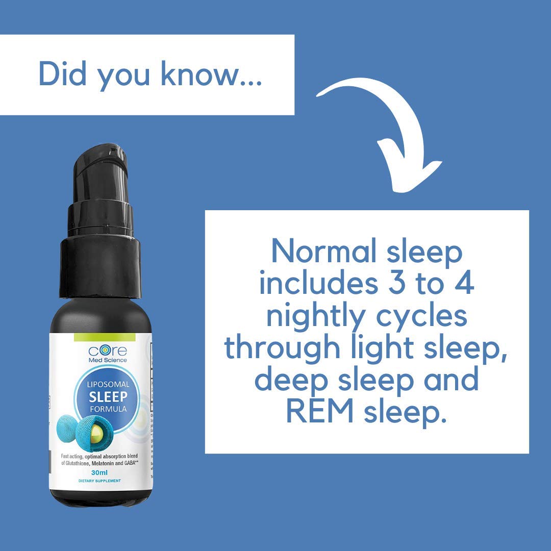 Liposomal Liquid Melatonin Sleep Aid Supplement With GABA and