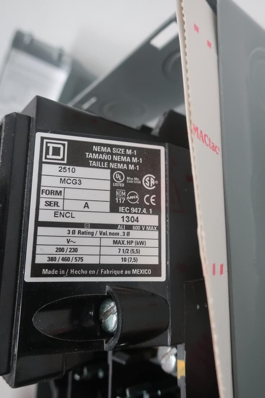 SQUARE D 2510MCG3 MOTOR STARTER
