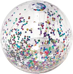 Mor - Bola Inflável com Glitter