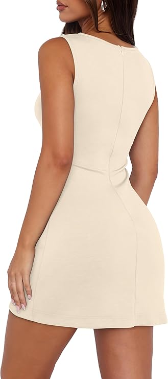 🔥 Minimalist Summer Dress: Chic & Flattering Mini Dress for Party or Wedding