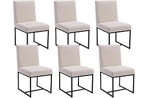 Shunzhi Upholstered Modern Dining Chairs Set of 6: Luxurious Comfort for Your Dining Space