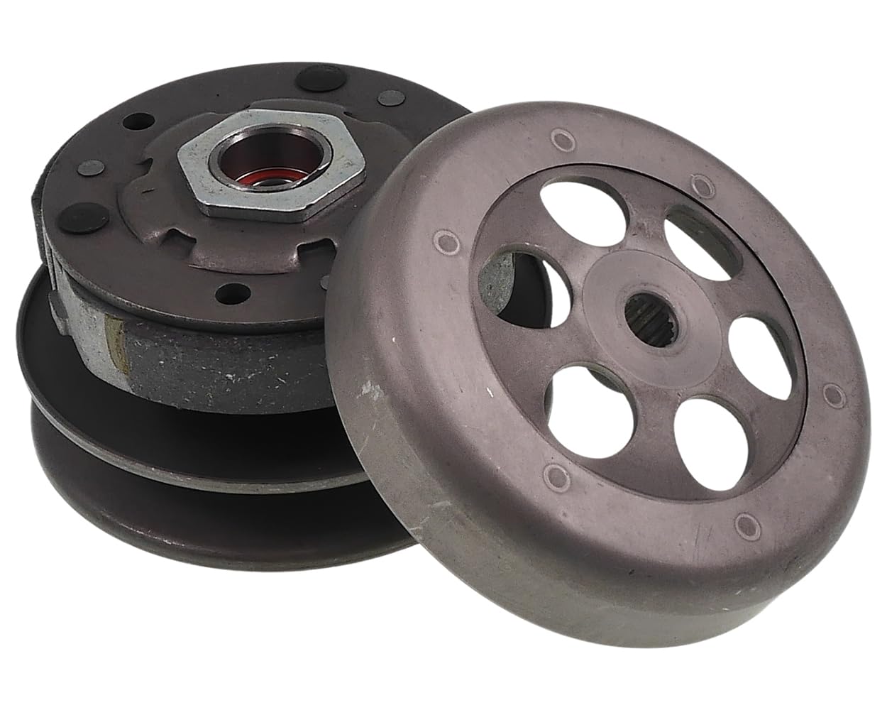 2EXTREME convertisseur cloche 112, compatible avec ATU Explorer Race GT50 | Prémonté: ressort contre-pression, embrayage et cloche; compatible avec ATU Explorer Race GT50, compatible avec Keeway RY6 50
