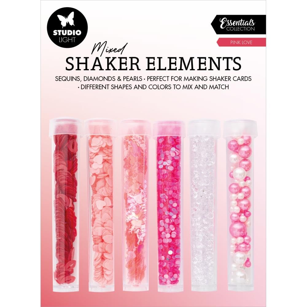 Studio Light Essential Shaker Elements 6/Pkg-Nr. 17, Pink Love SSHAKE17