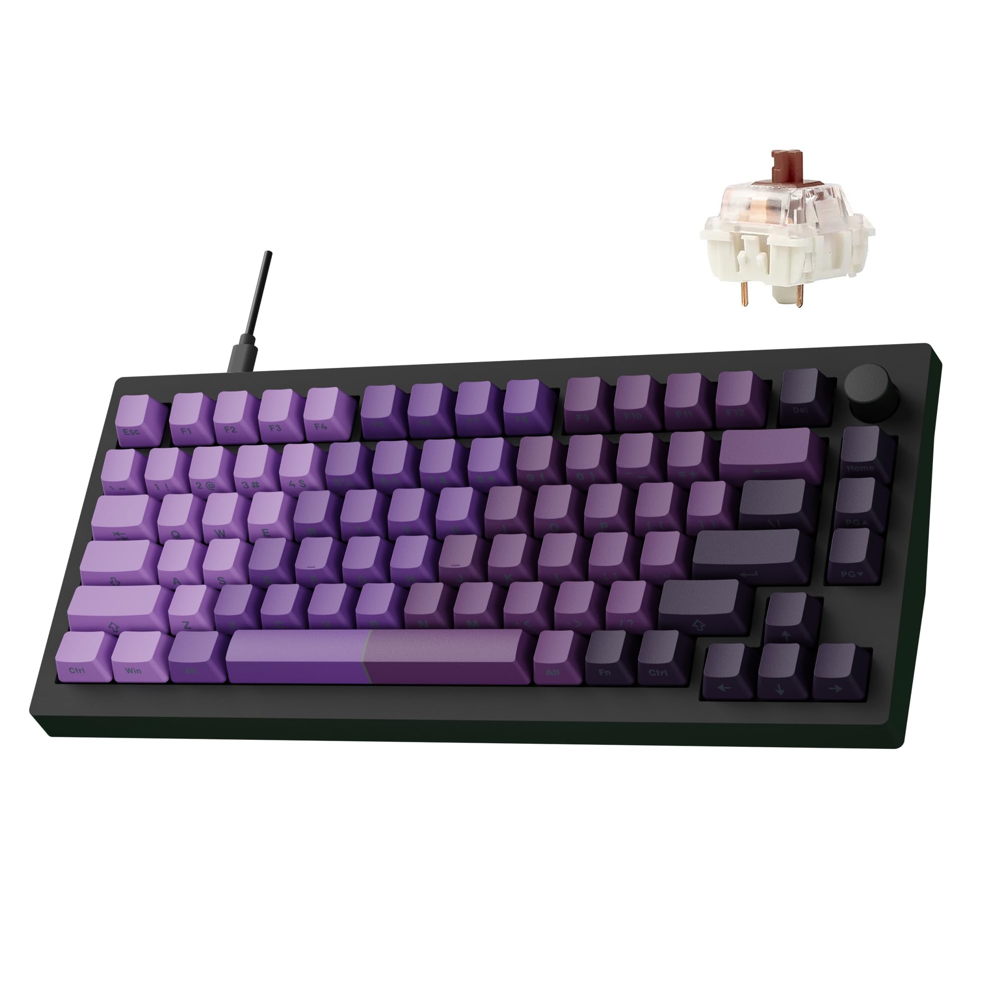 Amazon.com: LEMOKEY X4 QMK Wired Mechanical Keyboard, 75% Layout