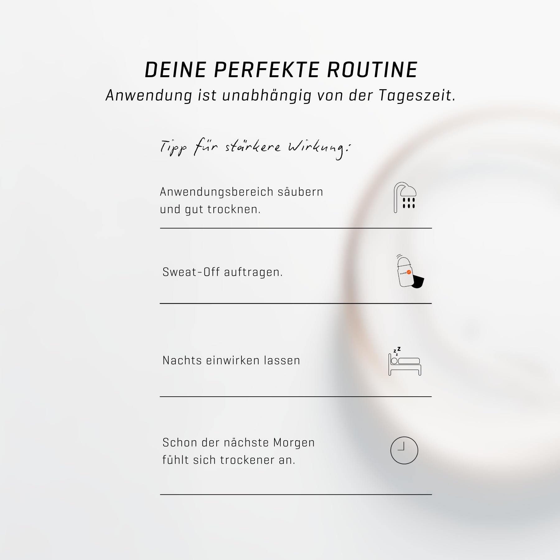 Sweat-Off Antitranspirant Stick 50ml gegen Schwitzen | Deo & Antitranspirant in einem | mit dezent-frischem Duft