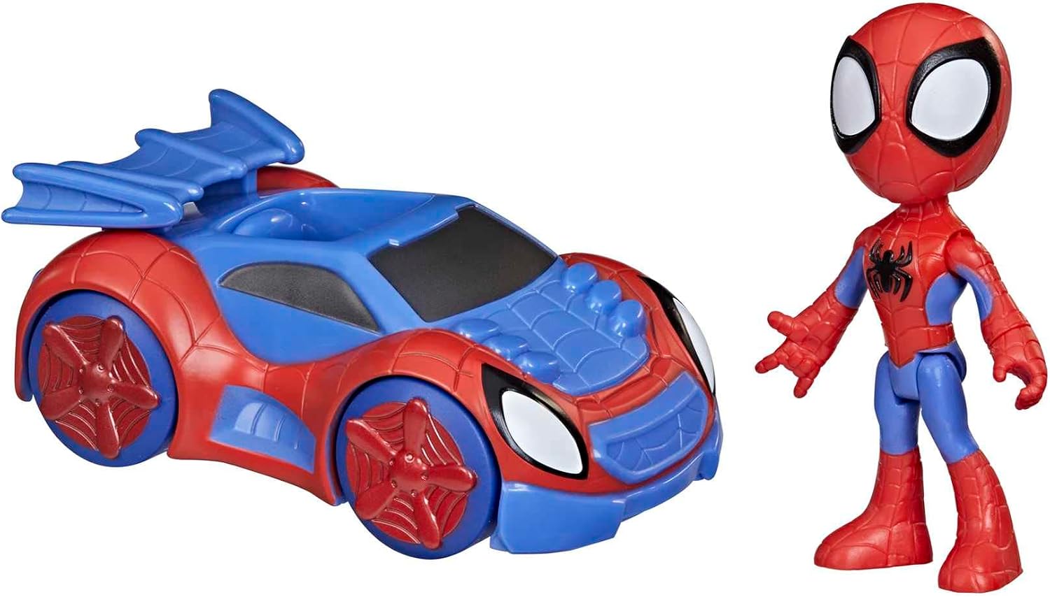 Spidey and His Amazing Friends Hasbro Marvel Spidey Action Figure and Web-Crawler Vehicle, for Kids Ages 3 and Up